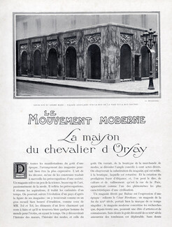 La Maison du Chevalier D'Orsay, 1923 - Louis Sue & André Mare, Art Deco, Store, Texte par Guillaume Janneau, 6 pages