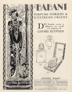 Babani (Perfumes) 1923 Chypre Egyptien, Oriental Perfume