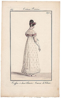 Le Journal des Dames et des Modes 1817 Costume Parisien N°1700