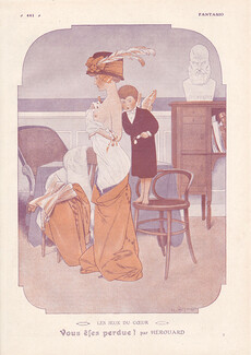 Chéri Hérouard 1909 The Doctor, Attractive Girl Topless