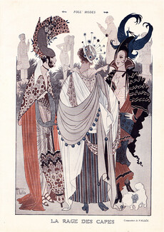 Armand Vallée 1914 Foll'modes: La race des Capes, Elegant Parisienne