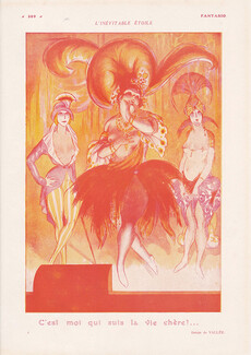 Armand Vallée 1920 Chorus Girl, Music Hall, Cabaret
