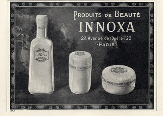 Innoxa (Cosmetics) 1921 Address 22 Avenue de l'Opéra, Paris