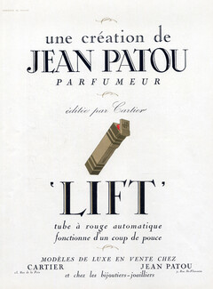 Jean Patou (Lipstick) 1930 Editée par Cartier