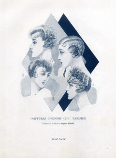 Auguste Bonaz 1928 Combs-Jewels, Hairstyle