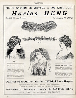 Marius Heng (Hairstyle) 1908 Hairpieces