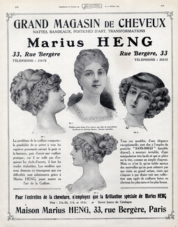 Marius Heng (Hairstyle) 1911 Hairpieces
