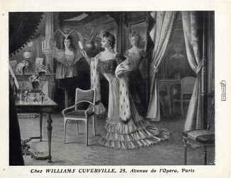 William's Cuverville (Hairstyle) 1905 Shop, Art Nouveau Style