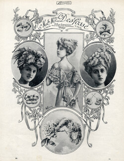 Desfossé (Hairstyle) 1907 Hairpieces, Causon
