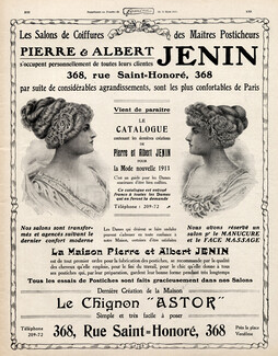 Pierre & Albert Jenin (Hairstyle) 1911 Hairpieces, Westfield