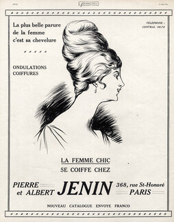 Pierre & Albert Jenin (Hairstyle) 1914 Wig