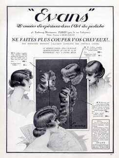 Evans (Hairstyle) 1924 Hairpieces