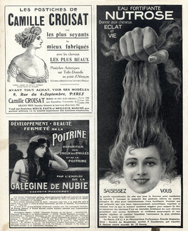 Nutrose (Hair Care) 1909 A. Ehrmann, Camille Croisat Hairpiece