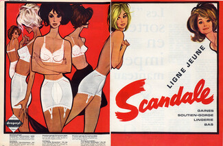 Scandale (Lingerie) 1963 Pierre Couronne, Girdle