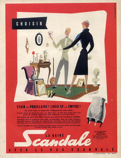 Scandale (Lingerie) 1954 Girdle, Jean Jacquelin