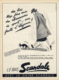 Scandale (Stockings) 1952 Raymond de Lavererie, Dog