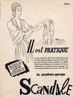 Scandale (Lingerie) 1950 Facon Marrec, Bra