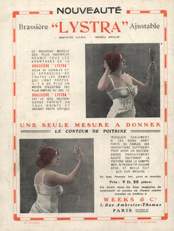 Weeks & Cie (Lingerie) 1912 Brassière Lystra, A. Ehrmann