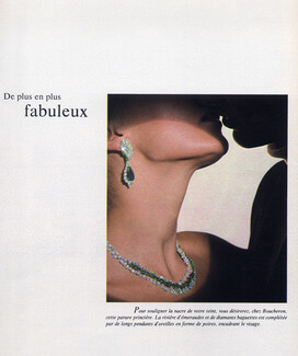 Boucheron (Jewels) 1968 Emerald Necklace Earrings