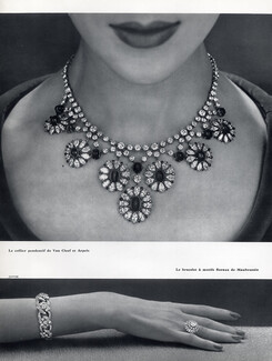 Van Cleef & Arpels (Necklace) 1954 Bracelet Mauboussin, Necklace René Boivin