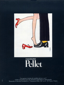 Pellet (Shoes) 1969 René Gruau (Version A)