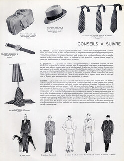 Conseils à suivre, 1936 - Hermès (Leather Goods) Men's Clothing, 1 pages
