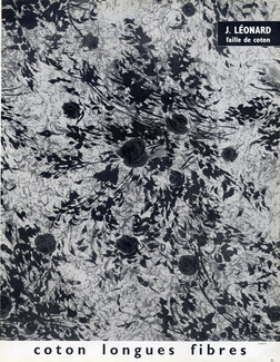 J. Léonard (Fabric) 1963 Faille de coton