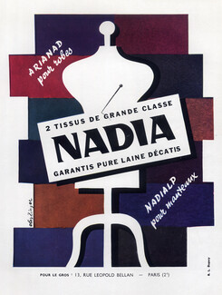 Oleg Zinger 1952 Nadia (Textile)