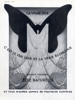 Soie Naturelle (Silk) 1928 Grejt, Butterfly
