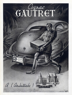 Gautret (Brandy) 1947 Jonzac Cognac, Champrosay