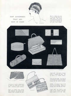 Hermès (Handbags) 1926 Accessories, Béret Caroline Reboux