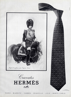 Hermès (Ties) 1963 Cravates, Eugène Lami