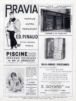 Goyard (Trunk) 1914 Malles-Armoires, Pinaud Pravia Perfume