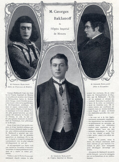 Georges Baklanoff (Portrait) 1911 Baryton Opéra de Moscou