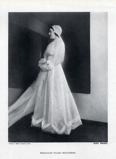 Alex Maguy 1937 Wedding Dress, Miss Paulette Boucheron