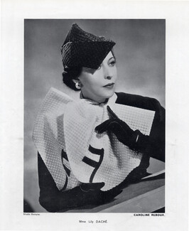 Caroline Reboux 1937 Mrs Lily Daché Portrait