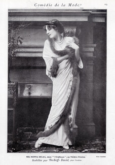Bechoff - David (Couture) 1913 Monna Delza, Theatre Costume, Photo Gerschell