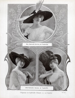 Chanel (Millinery) 1911 Gabrielle Dorziat