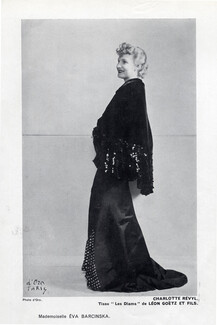 Eva Barcinska 1934 Evening Gown Charlotte Révyl