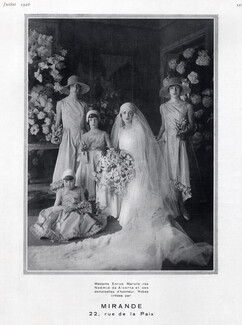 Mirande 1928 Mrs Enrico Marone Wedding Dress