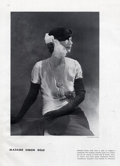 Jean Patou 1931 Mrs Simon Rolo