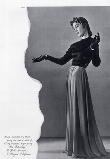 Balenciaga (Couture) 1940 Dinner Dress, Photo Man Ray
