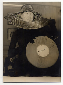 Jacques Fath 1955 Hat & Handbag, Original Photo Press