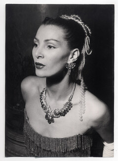 Lucky (Top Model) 1951 Necklace, Original Photo Press Agip, Robert Cohen