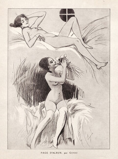 Guydo 1918 "Page d'Album" Nudes