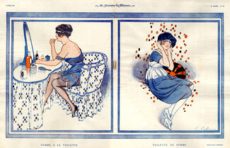 Fabien Fabiano 1919 Attractive Girls, Making-up
