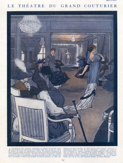 Pierre Brissaud 1911 Theatre of the Fashion Designer, Fashion show