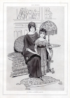 Jeanne Lanvin 1911 Fashion Illustration Children