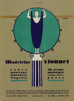 Madeleine Vionnet 1924 Thayaht, Label
