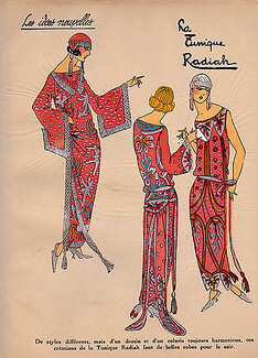 1923 Radiah ''Les Idees Nouvelles de la Mode'' Pochoir Art Deco ''Tres Parisien''